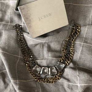 J. Crew Gold and Silver Chain Necklace